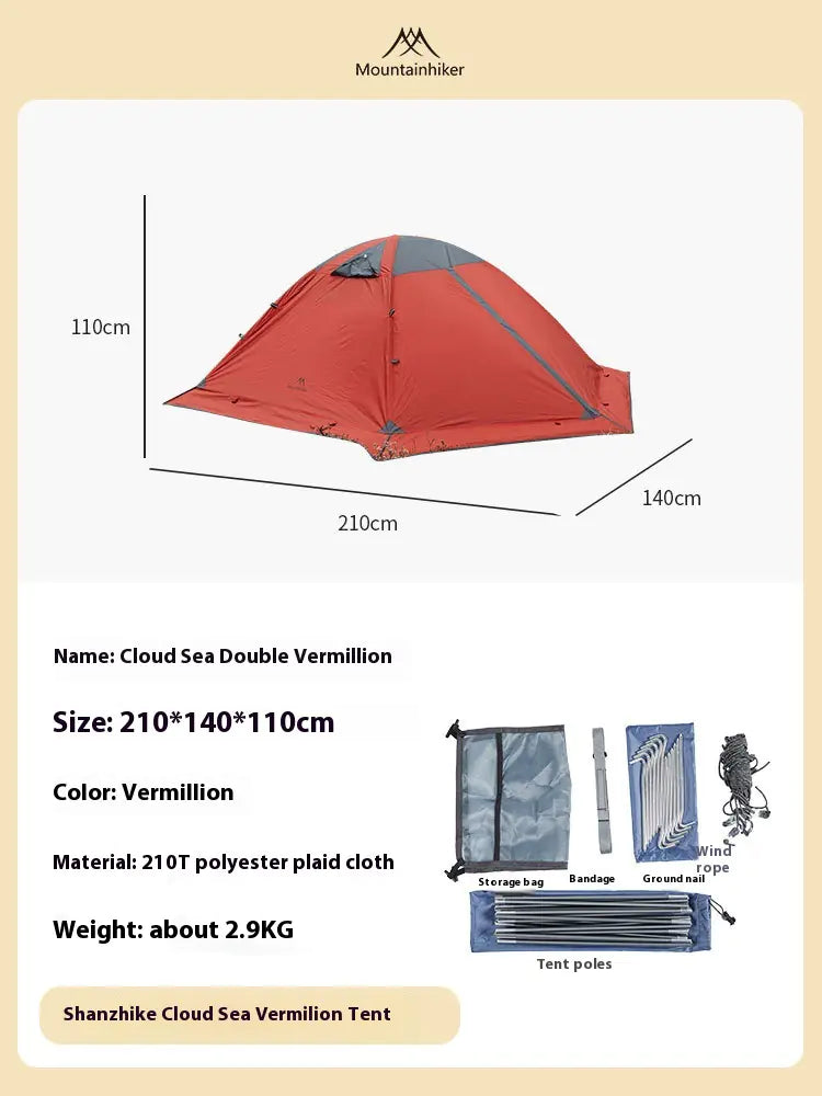 AYAMAYA 4-Season Ultralight Backpacking Tent for 1-2 People – Waterproof Double-Layer Camping Tent with Two Doors for Hiking, Outdoor Survival, and Easy Setup