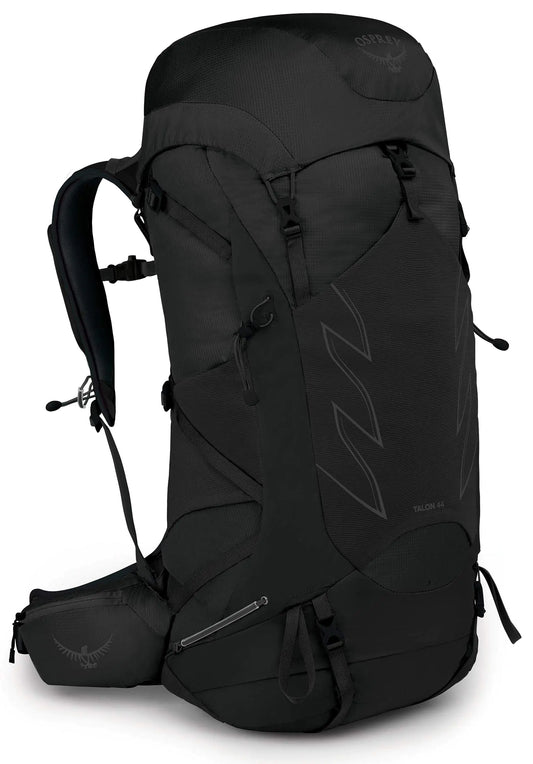 Osprey Talon 44L Men’s Hiking Backpack – Lightweight Backpacking Pack with Hipbelt, Stealth Black (L/XL)