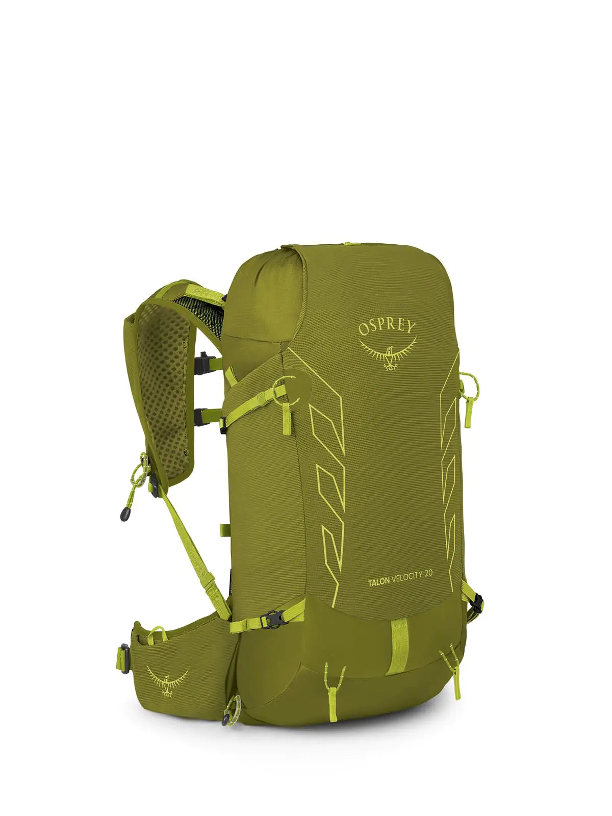 Osprey Talon Velocity 20L Men’s Hiking Backpack – Lightweight Trail Daypack, Matcha Green/Lemongrass (L/XL)